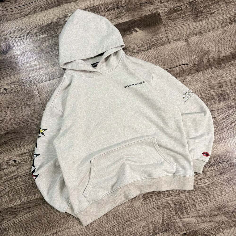 Chrome Hearts X Matty Boy Suggest Graphic Print Grey Hoodie